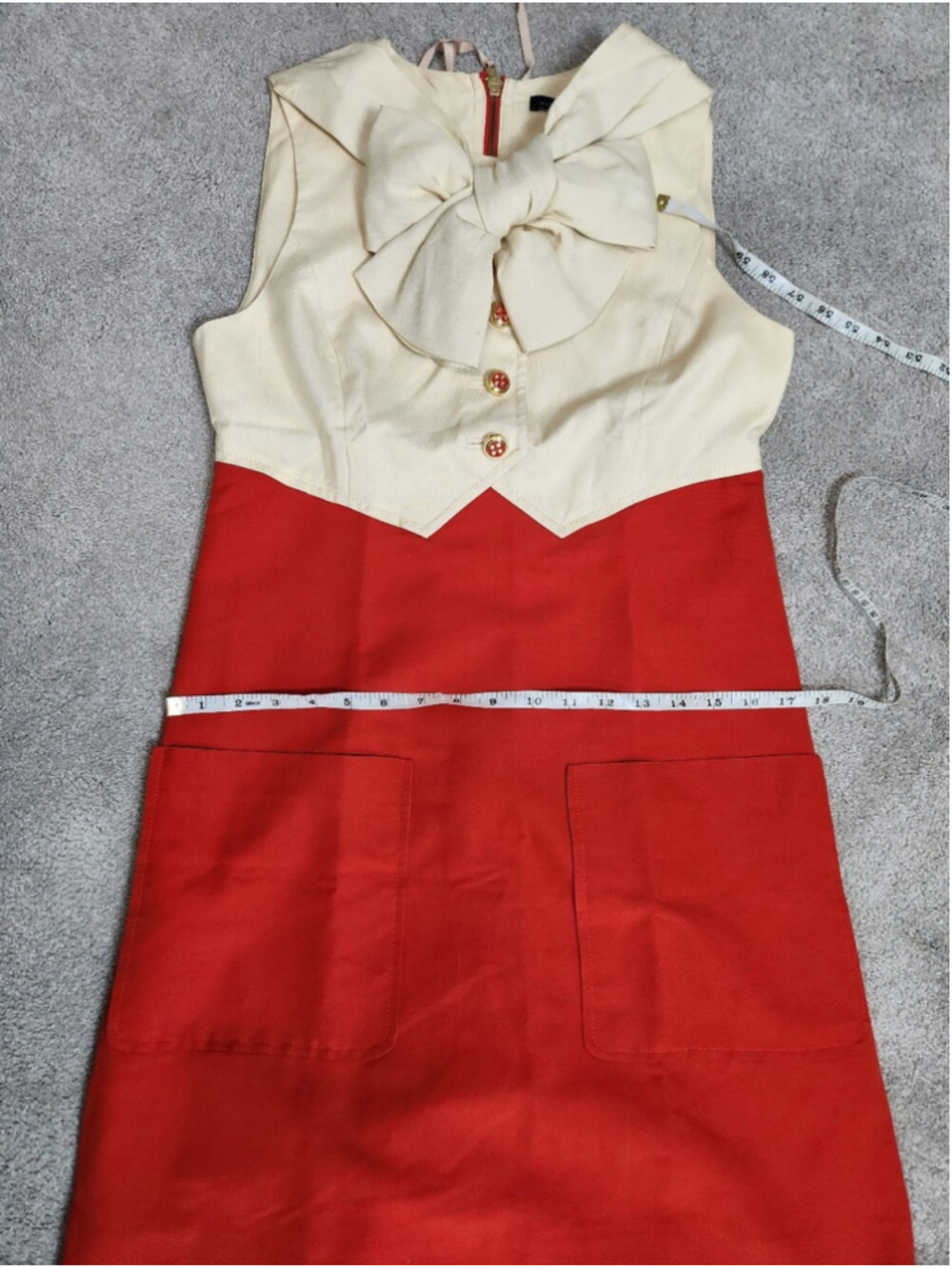 ASO Blair Waldorf Gossip Girl & Amanda Seyfried Bow Dress Sz 6 Preppy Collegiate - Picture 10 of 15